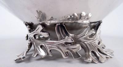  Tiffany Co Tiffany Midcentury Modern Classical Sterling Silver Leaf Bowl