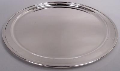  Tiffany Co Tiffany Midcentury Modern Sterling Silver 14 Inch Round Tray