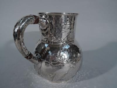  Tiffany Co Tiffany Mixed Metal Hand Hammered Sterling Silver Water Pitcher
