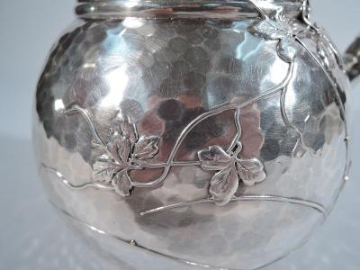  Tiffany Co Tiffany Mixed Metal Hand Hammered Sterling Silver Water Pitcher