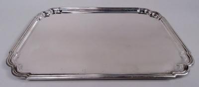  Tiffany Co Tiffany Modern Georgian Sterling Silver Rectangular Tray