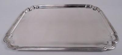  Tiffany Co Tiffany Modern Georgian Sterling Silver Rectangular Tray