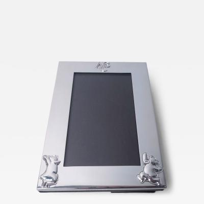  Tiffany Co Tiffany Modern Sterling Silver Dancing Bear ABC Picture Frame