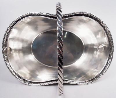  Tiffany Co Tiffany Modern Sterling Silver Picnic Basket Wine Cooler