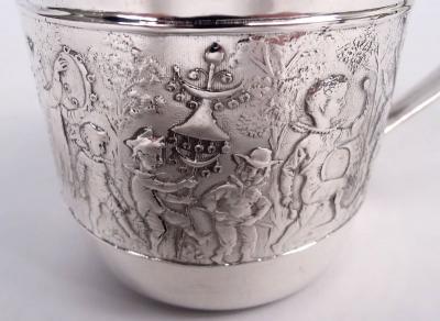  Tiffany Co Tiffany Old Fashioned Sterling Silver Children s Parade Baby Cup