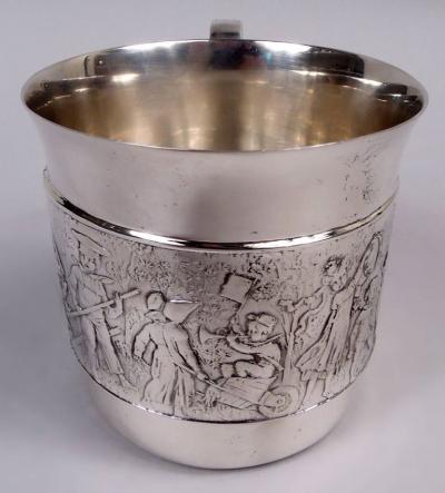  Tiffany Co Tiffany Old Fashioned Sterling Silver Children s Parade Baby Cup