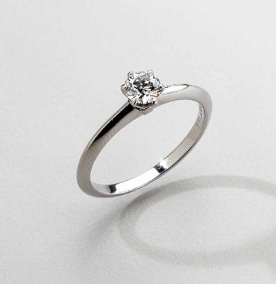 Tiffany Co Tiffany Platinum Engagement Ring with Diamond