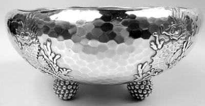  Tiffany Co Tiffany Seahorse Centerpiece Trophy Bowl for New York Yacht Club