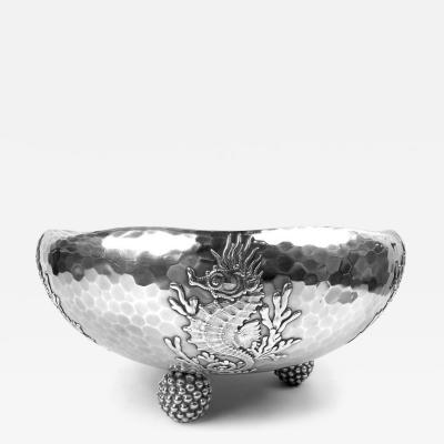  Tiffany Co Tiffany Seahorse Centerpiece Trophy Bowl for New York Yacht Club