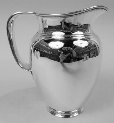  Tiffany Co Tiffany Spare Heavy Modern Sterling Silver Water Pitcher