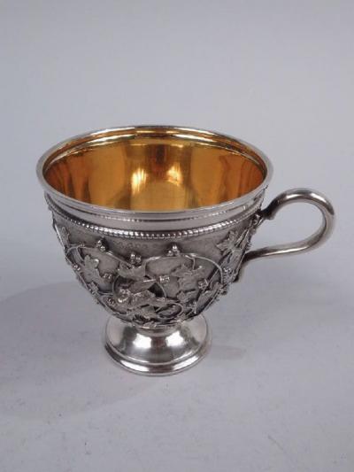  Tiffany Co Tiffany Sterling Silver Baby Cup in Rare Bird s Nest Pattern