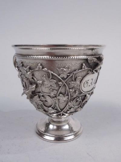  Tiffany Co Tiffany Sterling Silver Baby Cup in Rare Bird s Nest Pattern