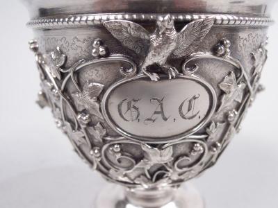  Tiffany Co Tiffany Sterling Silver Baby Cup in Rare Bird s Nest Pattern