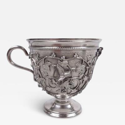  Tiffany Co Tiffany Sterling Silver Baby Cup in Rare Bird s Nest Pattern