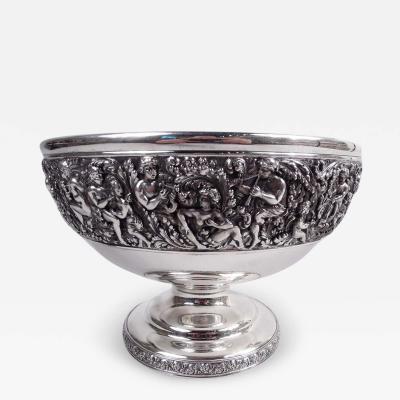  Tiffany Co Tiffany Sterling Silver Centerpiece Bowl in Beaux Arts Olympian