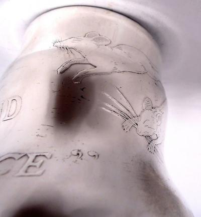  Tiffany Co Tiffany Sterling Silver Three Blind Mice Nursery Rhyme Baby Cup