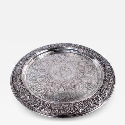  Tiffany Co Tiffany Sterling Silver Tray in Historic Beaux Arts Olympian Pattern