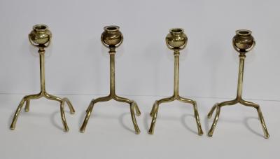  Tiffany Co Tiffany Style Solid brass Modern Candle Holders Set Of 4