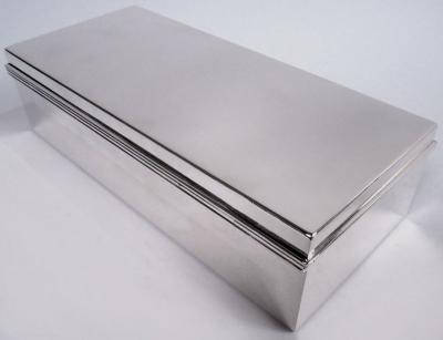 Tiffany Co Tiffany Stylish Midcentury Modern Sterling Silver Desk Box