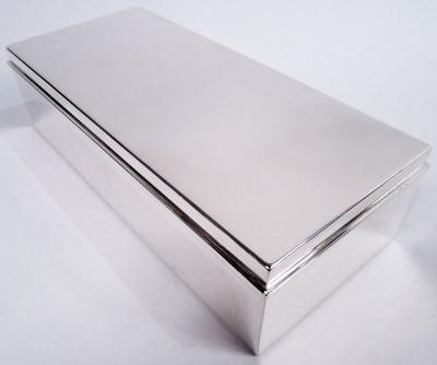  Tiffany Co Tiffany Stylish Midcentury Modern Sterling Silver Desk Box