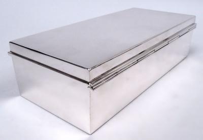 Tiffany Co Tiffany Stylish Midcentury Modern Sterling Silver Desk Box