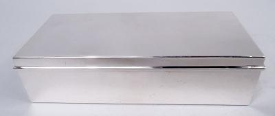 Tiffany Co Tiffany Stylish Midcentury Modern Sterling Silver Desk Box
