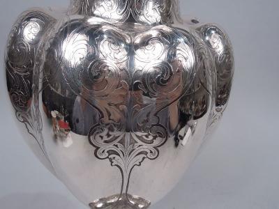  Tiffany Co Tiffany Tall Victorian Classical Sterling Silver Vase