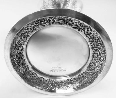  Tiffany Co Tiffany Tall Victorian Classical Sterling Silver Vase