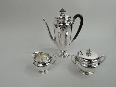 Tiffany Co Tiffany Traditional American Sterling Silver 3 Piece Coffee Set
