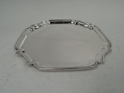  Tiffany Co Tiffany Traditional English Georgian Sterling Silver Cartouche Tray