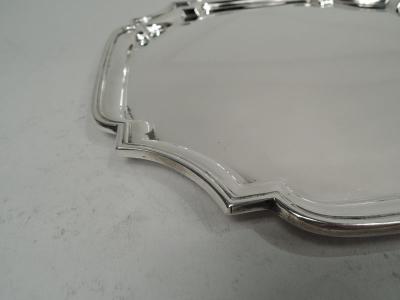  Tiffany Co Tiffany Traditional English Georgian Sterling Silver Cartouche Tray