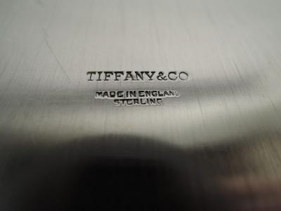  Tiffany Co Tiffany Traditional English Georgian Sterling Silver Cartouche Tray