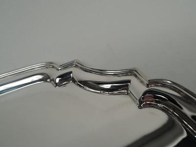  Tiffany Co Tiffany Traditional English Georgian Sterling Silver Cartouche Tray
