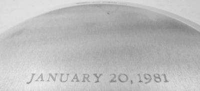  Tiffany Co Tiffany Tray Commemorating 1981 Reagan Bush Inauguration