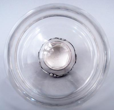  Tiffany Co Tiffany Victorian Sterling Silver Brilliant Cut Glass Candy Jar