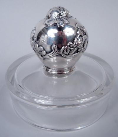 Tiffany Co Tiffany Victorian Sterling Silver Brilliant Cut Glass Candy Jar