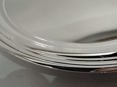  Tiffany Co Tiffany Wartime Era Modern Sterling Silver 10 Inch Round Tray