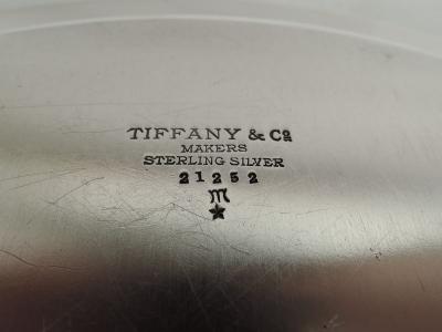  Tiffany Co Tiffany Wartime Era Modern Sterling Silver 10 Inch Round Tray