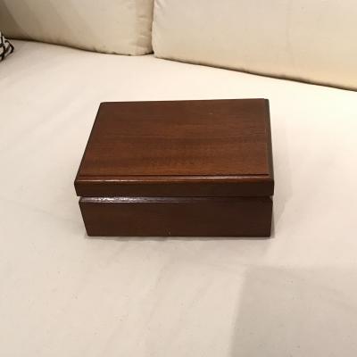  Tiffany Co Tiffany and Co gentleman s cuff link and watch box in mahogany