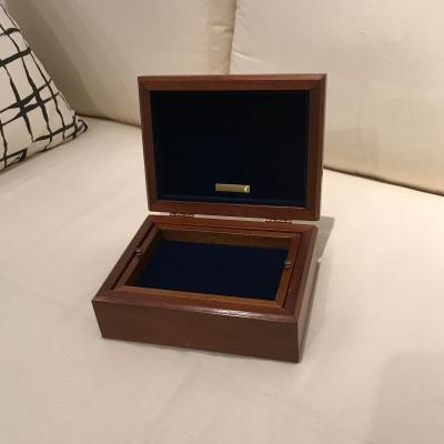  Tiffany Co Tiffany and Co gentleman s cuff link and watch box in mahogany