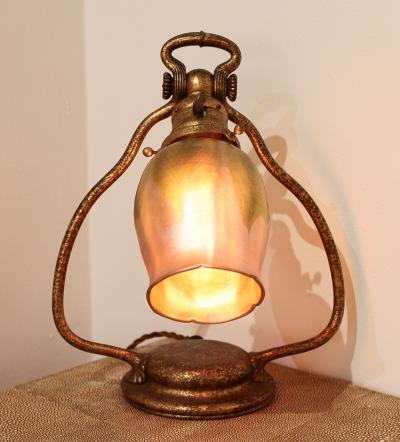  Tiffany Co Tiiffany Co Desk Lamp with Favrile Shade