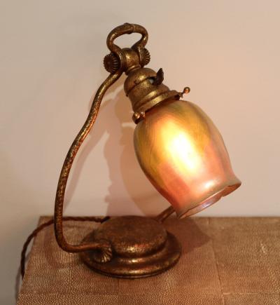  Tiffany Co Tiiffany Co Desk Lamp with Favrile Shade