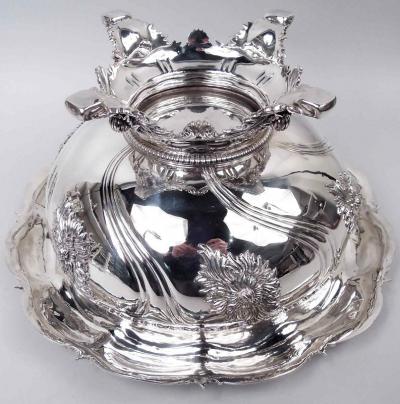  Tiffany Co Very Desirable Tiffany Chrysanthemum Centerpiece Punchbowl