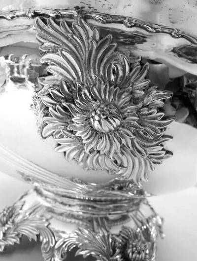  Tiffany Co Very Desirable Tiffany Chrysanthemum Centerpiece Punchbowl