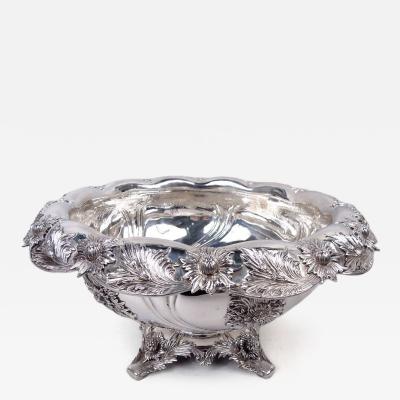  Tiffany Co Very Desirable Tiffany Chrysanthemum Centerpiece Punchbowl