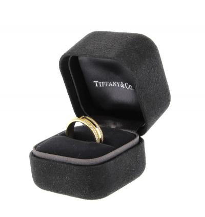  Tiffany Co Wide Tiffany Co T Diamond Pave Ring in Yellow Gold