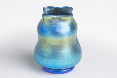  Tiffany Glass Decorating Co Early Decorated Favrile Glass Cabinet Vase