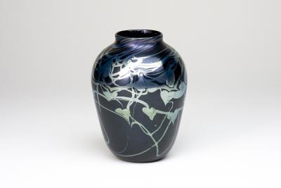  Tiffany Glass Decorating Co Early Decorated Favrile Glass Vase