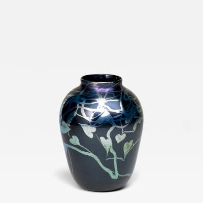  Tiffany Glass Decorating Co Early Decorated Favrile Glass Vase
