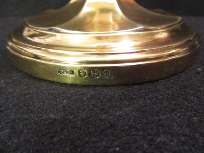  Tiffany and Co Tiffany Co Gold Plated Sterling Silver Candlesticks